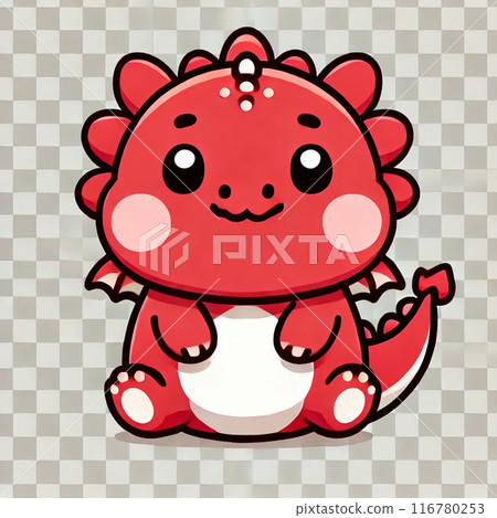 Red dragon illustration 116780253