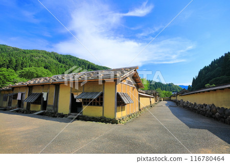 [Fukui Prefecture] Ichijodani Asakura clan ruins in fine weather (restoration townscape) 116780464
