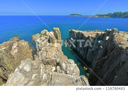 [福井縣] 東尋坊、大島（越前海岸）天氣晴朗 116780483