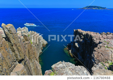 [福井縣] 東尋坊、大島（越前海岸）天氣晴朗 116780488