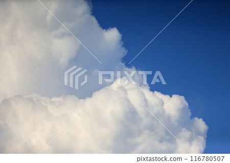 Blue sky and cumulonimbus clouds Blue sky and cumulonimbus clouds 116780507
