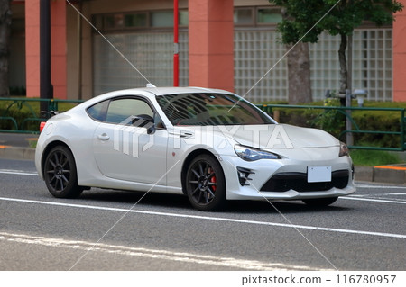 white domestic sports car 116780957