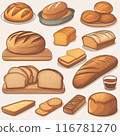 Various kinds of bread 116781270