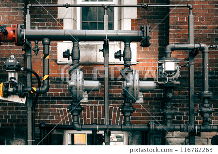 Factory piping structure Factory piping structure 116782263