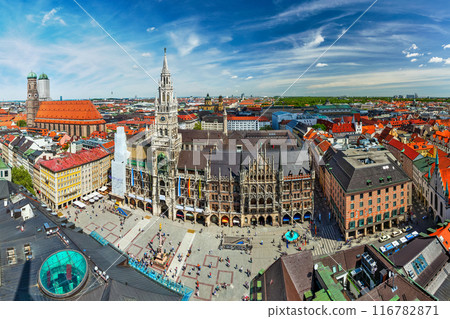 Aerial view of Munich, Germany 116782871