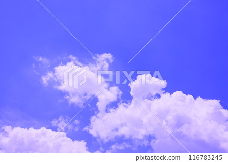 藍天白雲(背景素材) 藍天白雲(背景素材) 116783245