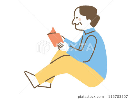 老人以讀書為嗜好_color 116783307