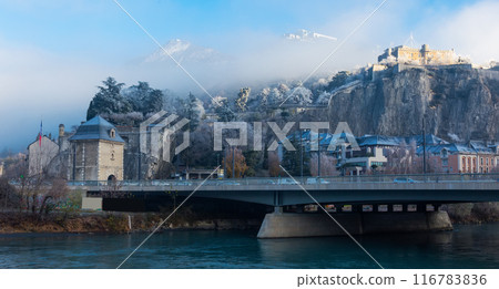 View on hills of Grenoble with Gates of France 116783836