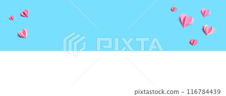 Paper craft hearts 116784439