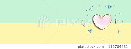 Appreciation theme with a heart dish 116784481