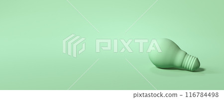 Light bulb on a colored background - 3D Light bulb on a colored background - 3D 116784498