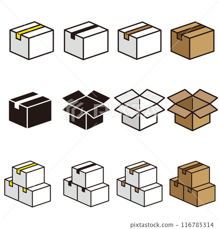 Cardboard set Cardboard set 116785314