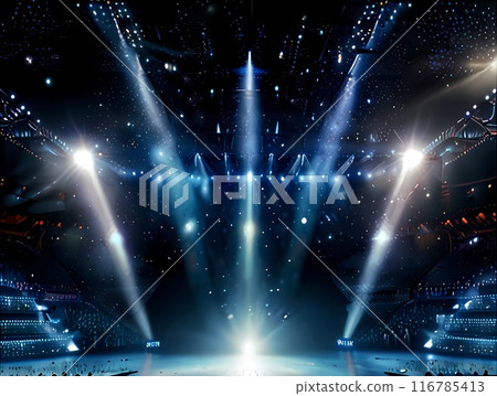 Game background: Futuristic digital stage music show style background Game background: Futuristic digital stage music show style background 116785413