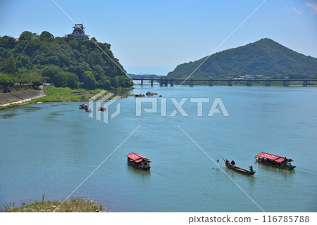 Inuyama City, Aichi Prefecture: Inuyama Castle and Kiso River cormorant fishing sightseeing boat 116785788