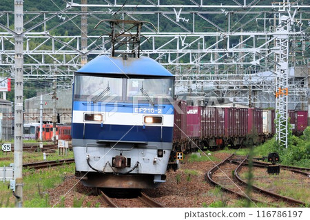 [JR Freight] EF210 series (Sanyo Main Line: Shin-Yamaguchi Station) 116786197