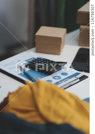 Asian female medical doctor use stethoscope to listen examine check senior elderly patient heart 116786307