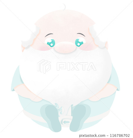 Grandpa is sitting and smiling Grandpa is sitting and smiling 116786702