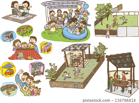 Garden and family 116786818