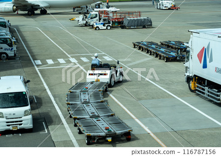 Airport cargo luggage 116787156