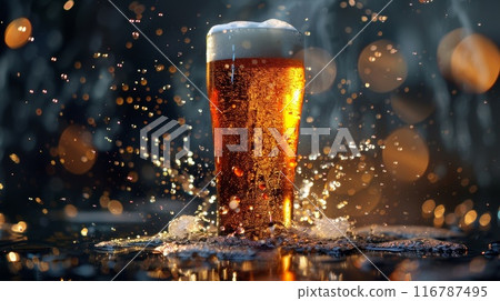 一杯冰啤酒 116787495