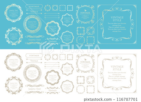 Luxurious frame design, calligraphy material, luxury, template, 116787701