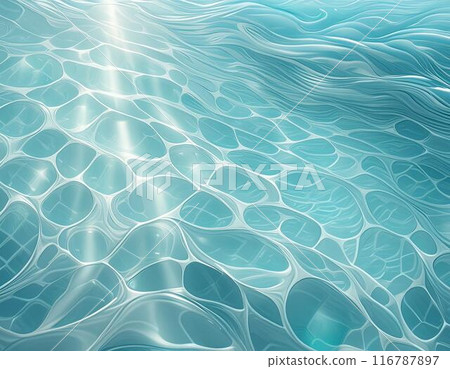 透明海面波紋紋理照片風格CG 116787897