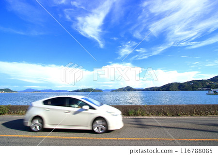 Sazanami Kaido, where you can enjoy the scenery of the Seto Inland Sea Sazanami Kaido, where you can enjoy the scenery of the Seto Inland Sea 116788085