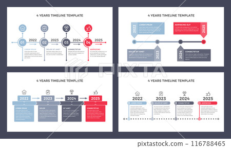Timeline Presentation Slides 116788465