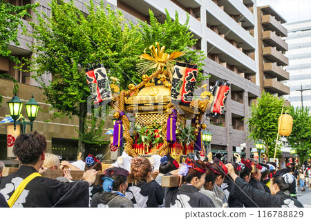 Tokyo Hachioji Festival Shimo District, Hachiman Yakumo Shrine, Miya Mikoshi Procession Tokyo Hachioji Festival Shimo District, Hachiman Yakumo Shrine, Miya Mikoshi Procession 116788829