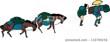 Ukiyo-e: Horse and Man, Part 1 116789256