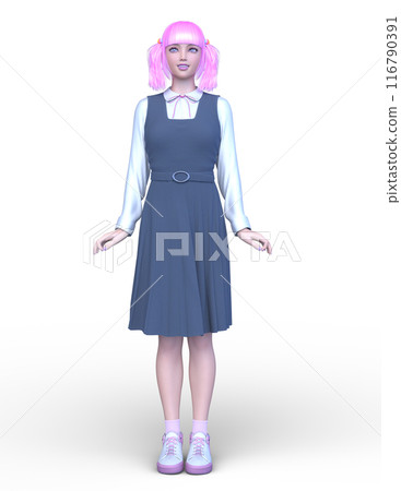 Woman in jumper skirt 116790391