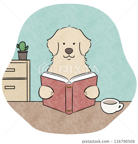 房間裡看書的狗 116790508