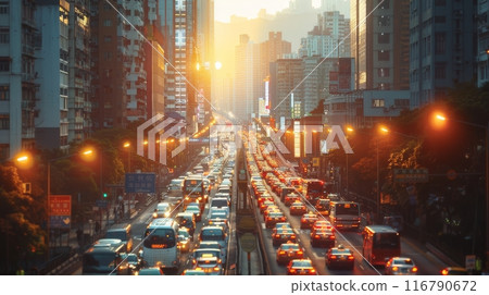 Urban road traffic Urban road traffic 116790672