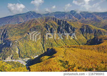 層雲峽峽谷的秋天 層雲峽峽谷的秋天 116790841