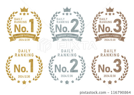 Laurel crown ranking frame set 116790864
