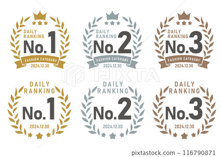 Laurel crown ranking frame set 116790871