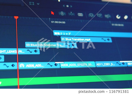 Video production and editing software Video production and editing software 116791381