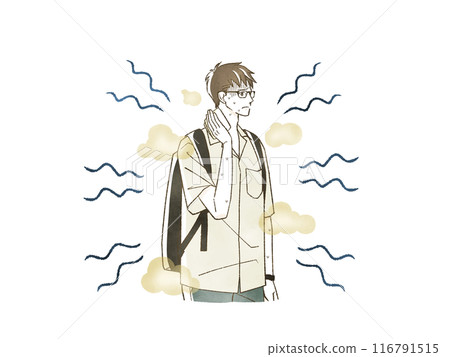 一個飽受汗臭味困擾的男人 116791515