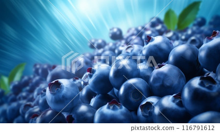 Lots of fresh huckleberries. ai generated art image 116791612