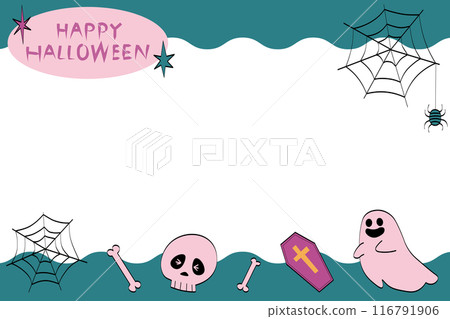 Happy Halloween message card 02 Happy Halloween message card 02 116791906