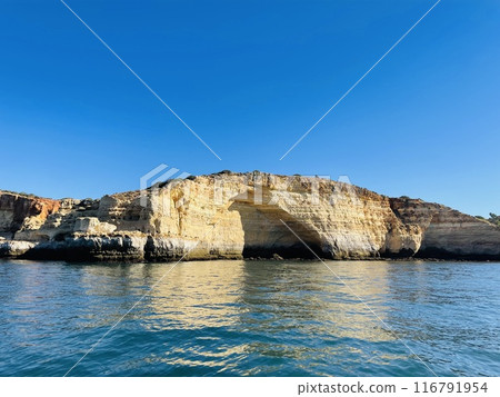 Beautiful view of Benagil Cave in Carvoeiro Algarve Portugal 116791954
