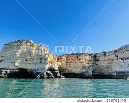 Beautiful view of Benagil Cave in Carvoeiro Algarve Portugal 116791959