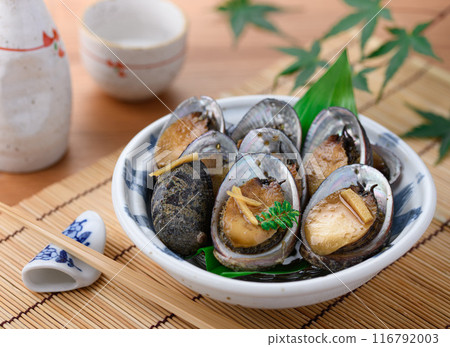 Boiled tokobushi (flowing fish) (softer and more plump than abalone) 116792003