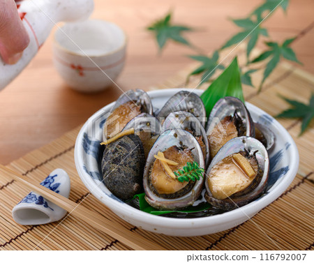 Boiled tokobushi (flowing fish) (softer and more plump than abalone) 116792007