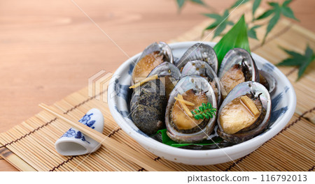 Boiled tokobushi (flowing fish) (softer and more plump than abalone) 116792013
