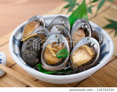 Boiled tokobushi (flowing fish) (softer and more plump than abalone) Boiled tokobushi (flowing fish) (softer and more plump than abalone) 116792016