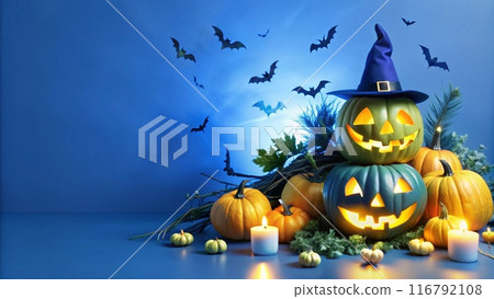 halloween background with pumpkin halloween background with pumpkin 116792108