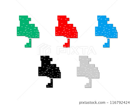 Map with cities and towns_Hyogo prefecture_deformed-01 Map with cities and towns_Hyogo prefecture_deformed-01 116792424