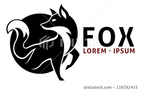 Fox Animal Design Icon Mascot Illustration Concept Fox Animal Design Icon Mascot Illustration Concept 116792433