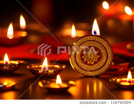 Diwali celebration in cinematic UHD with K. 116792804